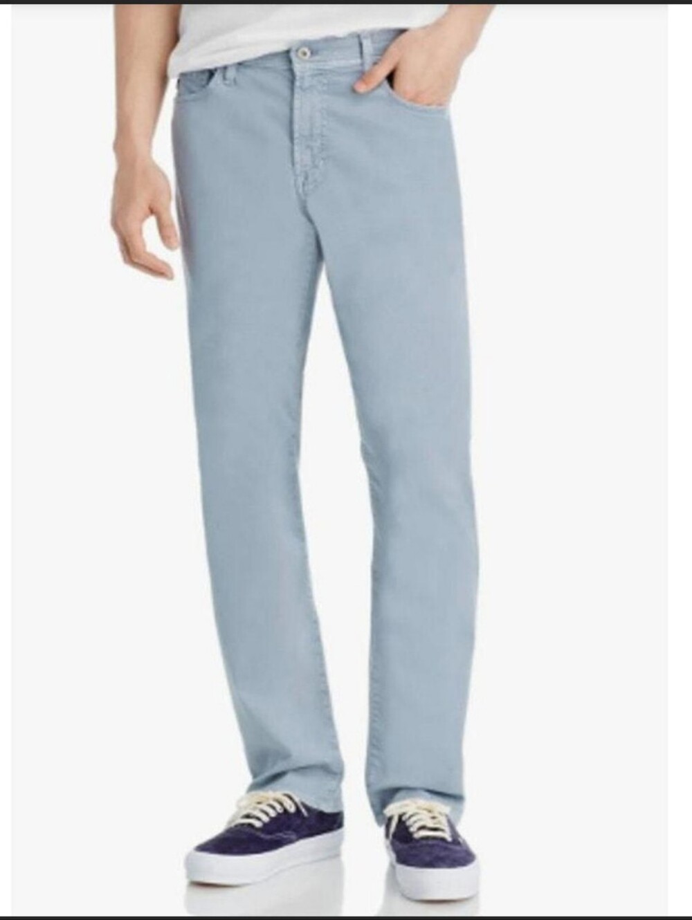 AG Adriano Goldschmied Men's The Graduate Tailored Leg Pants 34 Waist Light Blue